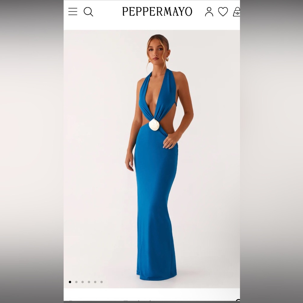 Peppermayo Flossy Maxi Dress - Royal Blue
